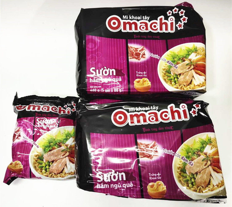 () omachi Suon ribs noodles 80 gr Vietnam Five fruit stew ribs Dried Noodles Dry