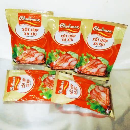 (5 packs)cholimex Char Siu Sauce 70g Vietnamese Grilled Sauce Barbecue Sauce XOT UOP XA XIU