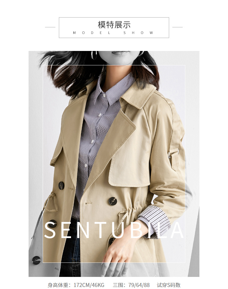 Trench pour femme SENTUBILA     en Coton - Ref 3228357 Image 18