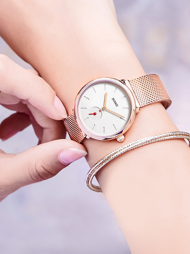 Jihao watch female Korean version simple casual fashion ladies watch new retro trend all-match waterproof quartz watch