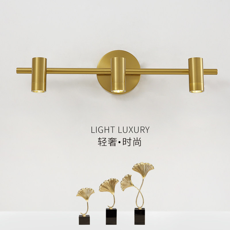 Mirror Headlight Nordic LED Dressing Room Mirror Cabinet Light American Bathroom Waterproof Dressing Table Makeup Light Dressing Room Wall Lamp