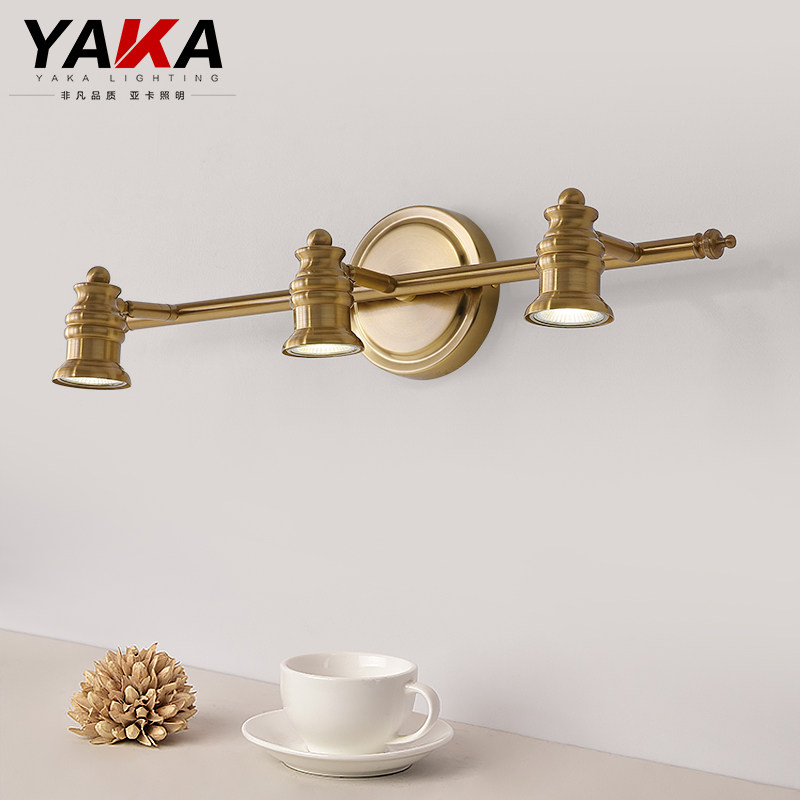 American mirror headlight toilet led mirror lamp waterproof mirror cabinet toilet bathroom lamp wall lamp vintage Nordic lamp