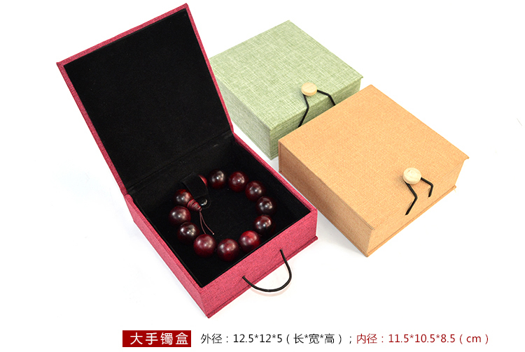 Trang sức hộp vòng tay wenwan vòng tay vòng tay vòng tay thổ cẩm hộp mặt dây chuyền trang sức vòng hạt hộp hộp bán buôn - Vòng đeo tay Cuff vòng vàng 18k