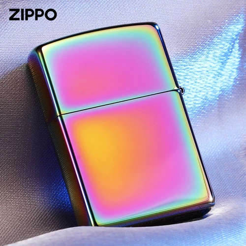 Новый официальный подлинный Zippo более легкий подлинный ветрозащитный керосиновый фэнтези -цветный цвет ледяное лицо подарки подарка на заказ гравировки