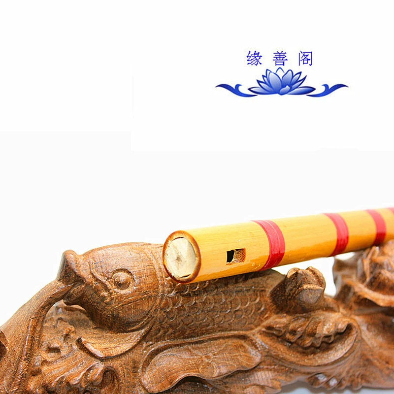 Tre nước tự nhiên inlay đồng 24CM clarinet mini tiếng còi ngắn người mới bắt đầu clarinet dễ học nhạc cụ tre sáo - Nhạc cụ phương Tây
