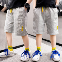 Childrens sports pants Summer boy shorts boy 50% pants CUHK Scout pure cotton medium pants casual pants for children