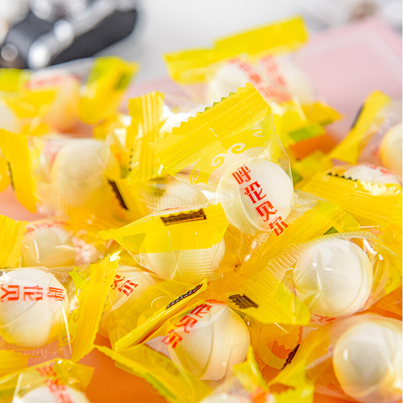 Lembert Milk Tablets Bellerge Round Milk milk Milk Beans Dried sugar Film specialite Green Independent Packaging 500g