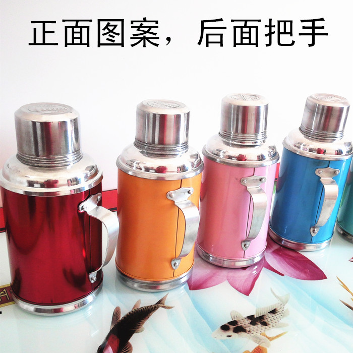0 8 liters old-fashioned hot water bottle retro nostalgic warm pot tin household small thermos thermos bottle wedding dowry