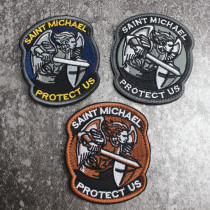 Three-dimensional embroidery Velcro armband Archangel Michael St. Michael protects our military fans Velcro