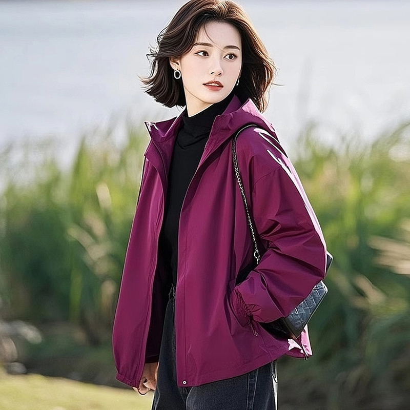 Women's Stylish Casual Short Coat, 2026 Spring New Women's Trench Coat, Plus-Size Top, Mom's Clothing Women's Stylish Casual Short Coat, 2026 Spring New Women's Trench Coat, Plus-Size Top, Mom's Clothing