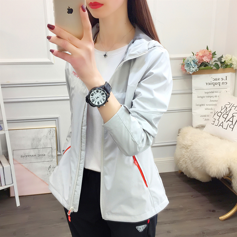 Soft shell women's thin section outdoor mountaineering windproof breathable hooded women's jacket couple sportswear jacket men