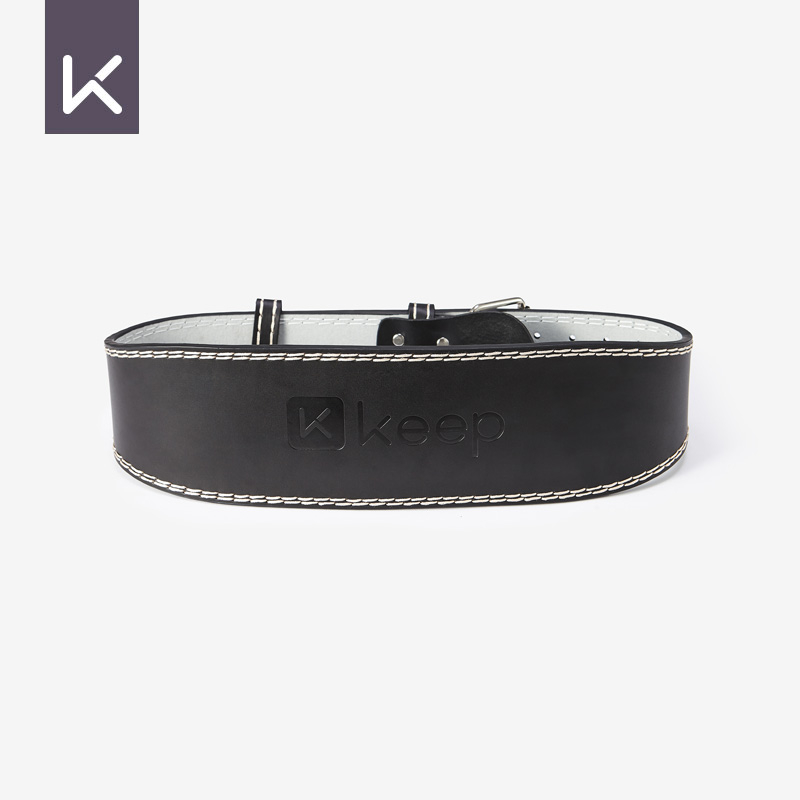Keep professional cowhide fitness waist belt squat deadlift men's and women's sports negative strength weightlifting training abdomen