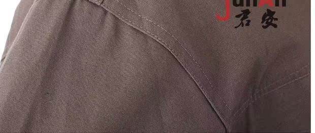 T039 cotton overalls cotton phù hợp với nam mùa thu và dịch vụ sửa chữa ô tô hàn đồ bộ pijama