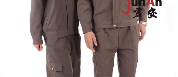 T039 cotton overalls cotton phù hợp với nam mùa thu và dịch vụ sửa chữa ô tô hàn đồ bộ pijama