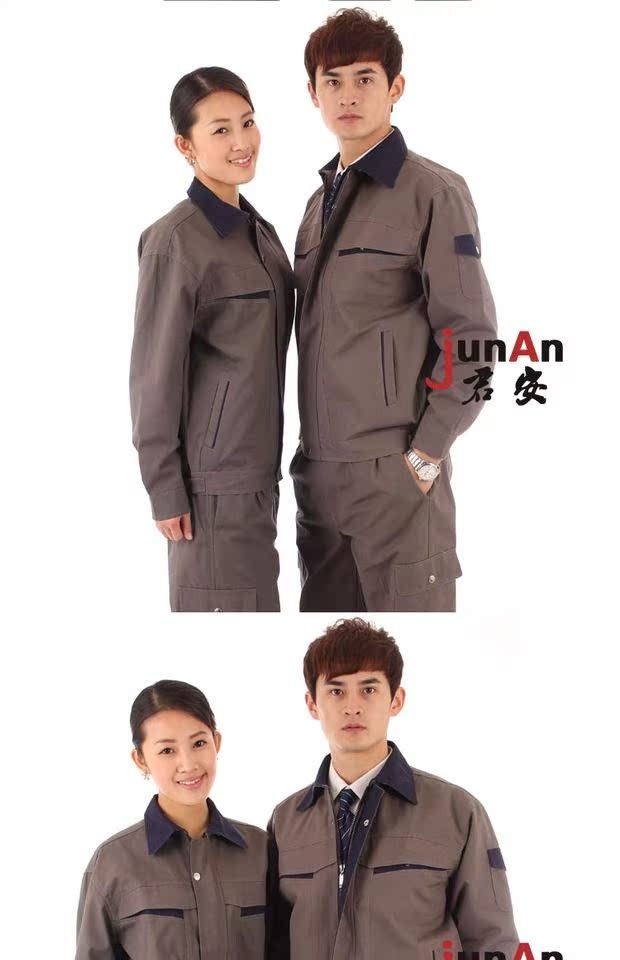 T039 cotton overalls cotton phù hợp với nam mùa thu và dịch vụ sửa chữa ô tô hàn đồ bộ pijama