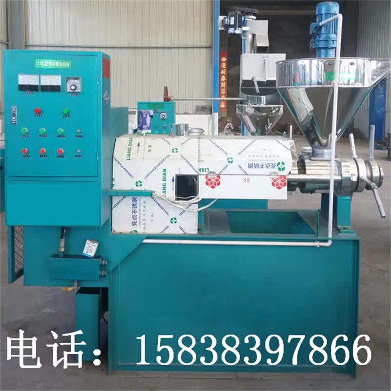 Spiral oil press, commercial medium-sized large-scale automatic peanut rapeseed walnut soybean processing equipment.