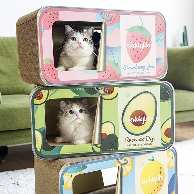 Fresh fruit cans Natural style tinklyLife fruit cans Cat Grip Claw toy