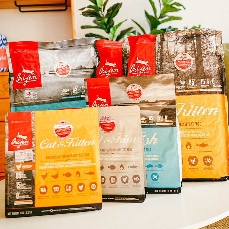 Original Hunt Desire Cat Food Orijen Kitten Becomes Cat Love Cat Chicken Six Fish Low Card Weight Loss Double Label Anti-counterfeiting