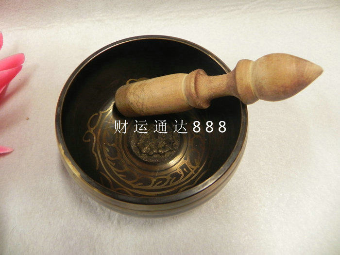 Religious Supplies Bowl Soundbowl Nepal Pure Bronze Buddha Soundbowl 3 Number of diameter 10 2 cm