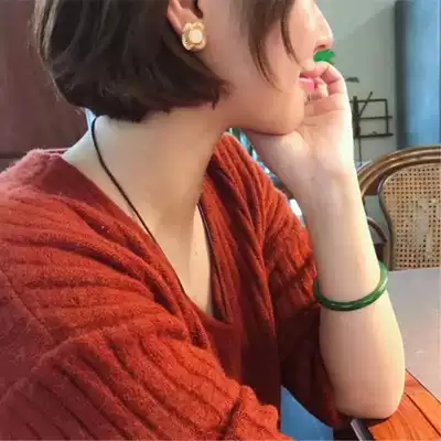 Mingzhen Jewelry Natural Xinjiang Hetian Jade Minced sugar white pendant Qingshui Lotus root pink blue and white Cuiqing