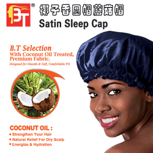 Stay On Satin Nites Bonnet Sleep Cap bath cap