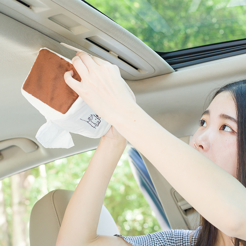 Treo xe ô tô mô hộp xe sáng tạo treo tấm che nắng thùng carton cung cấp xe ô tô cửa sổ trời - Ô tô nội thất Accesseries đồng hồ trang trí ô tô