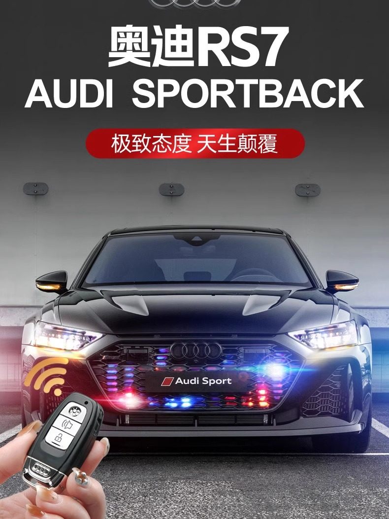 1:18 Scale Audi Rs7 Model Car Alloy Large Toy Car Remote Control Simulation Car Model Boy's Ornament Gift