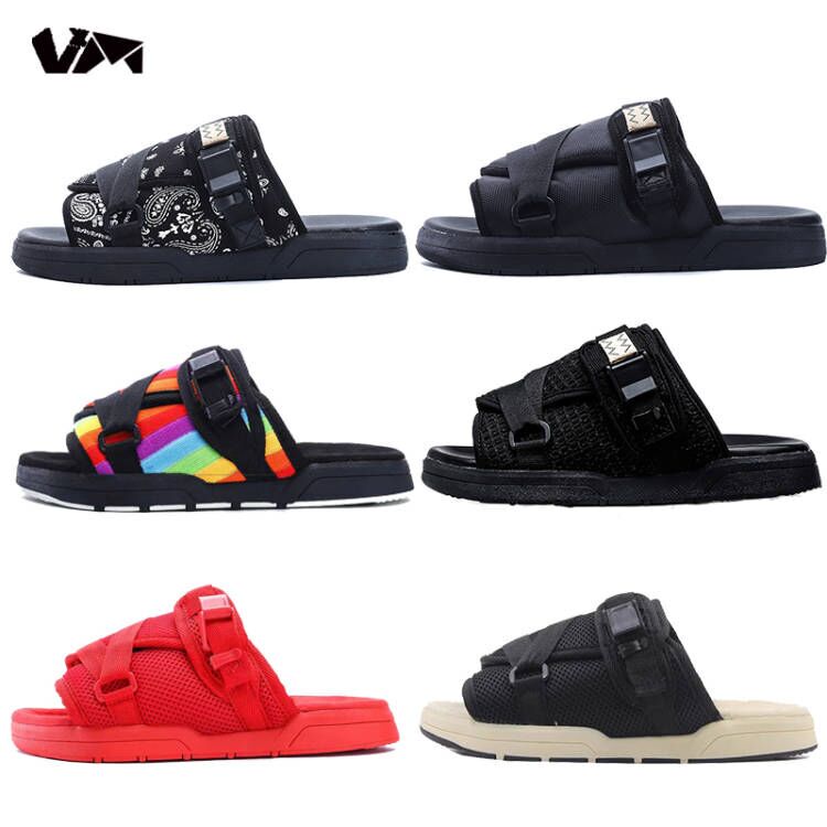 Putian Men's Edison Chen Slippers, Trendy Breathable Casual Outdoor Wear, Men's Slip-On Sandals, Couple Beach Shoes, Men's Sandals