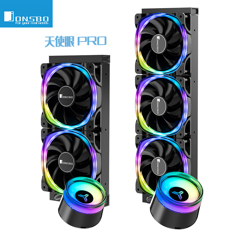 Jothber TW2-360PRO Water-cooled Radiator Angel Eye 360 Color color version Automatic seven color streaming light