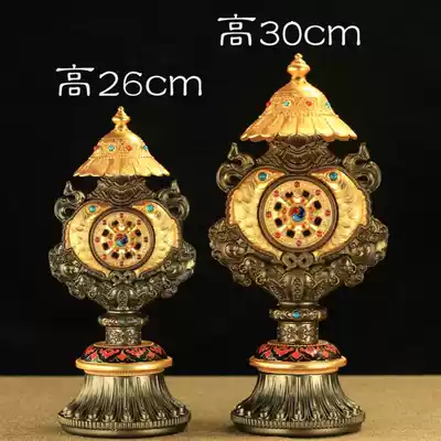 Tibetan tantric instruments Nepal eight auspicious combination copper alloy large Auspicious Eight Treasure ornaments eight Rui
