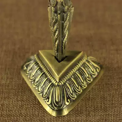 Tibetan Buddhism Tantric dharma Bronze Vajra base Vajra Pestle Drop magic Pestle Copper-plated Pestle base