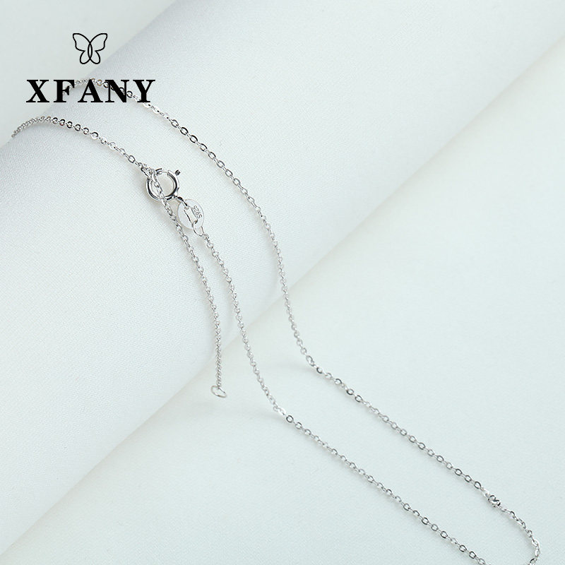 (Hivaney) 925 silver chain extension chain adjustable box chain O word chain cross chain
