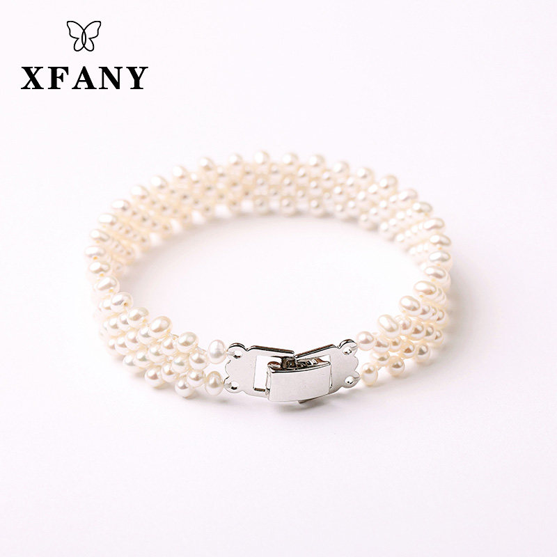 (Hivaney) natural freshwater pearl hand-made fashion woven hand-made small pearl 3-4mm customizable