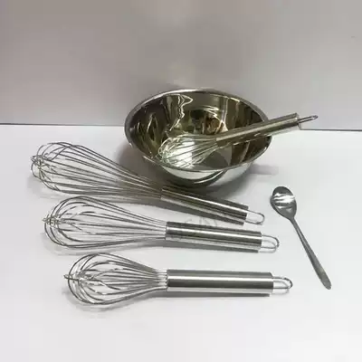 Stainless steel 8-wire coarse manual egg beater cake handheld mixer egg blender