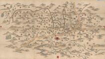1855 Gansu Old Map Historical Information Electronic high-definition material decoration