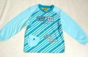 Han Dan foreign trade original single JUNGLOO blue long sleeve T-shirt 100 yards