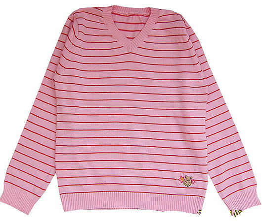 Foreign Trade Raw Pure Cotton Thread V Collar Spring Clothing Embroidered Small Bear Fur Coat Special Price Clear Cabin