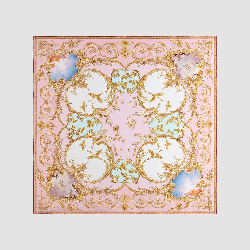 ROYALCOVER/Rocal 100%Silk Lisiling Gorgeous Scarf Autumn and Winter Winter Silk Wet Bruel Palace