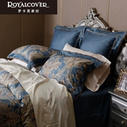 ROYALCOVER Luo Kafu 60S bông dệt bông satin in denim du lịch kit khải hoàn - Bộ đồ giường bốn mảnh