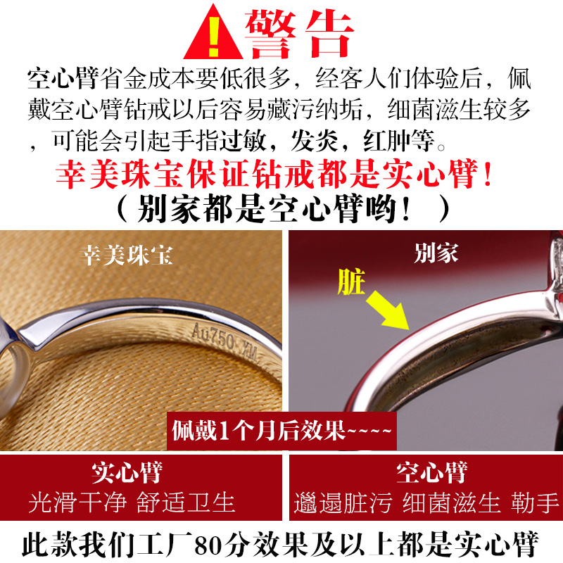 18K金白玫瑰真钻排镶戒：爱情中的闪耀符号