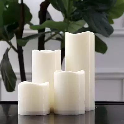 Soft time led plastic electronic candle Romantic candle light Wedding birthday candle light scene decoration props