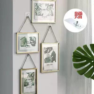 Nordic ins Wind Photo Wall non-punching living room decoration photo frame hanging wall combination creative background wall