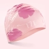 Thiết bị bảo vệ tai silicone chuyên nghiệp in không thấm nước dành cho phụ nữ để tóc dài và đầu xoăn Mũ bơi màu hồng 2020 new - Mũ bơi Mũ bơi