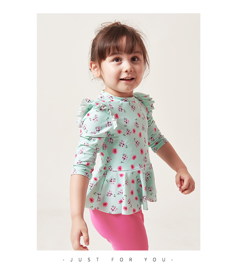 Đồ bơi trẻ em Yizi cho bé Áo dài tay chống nắng Chia áo tắm - Bộ đồ bơi của Kid đồ bơi trẻ em cao cấp