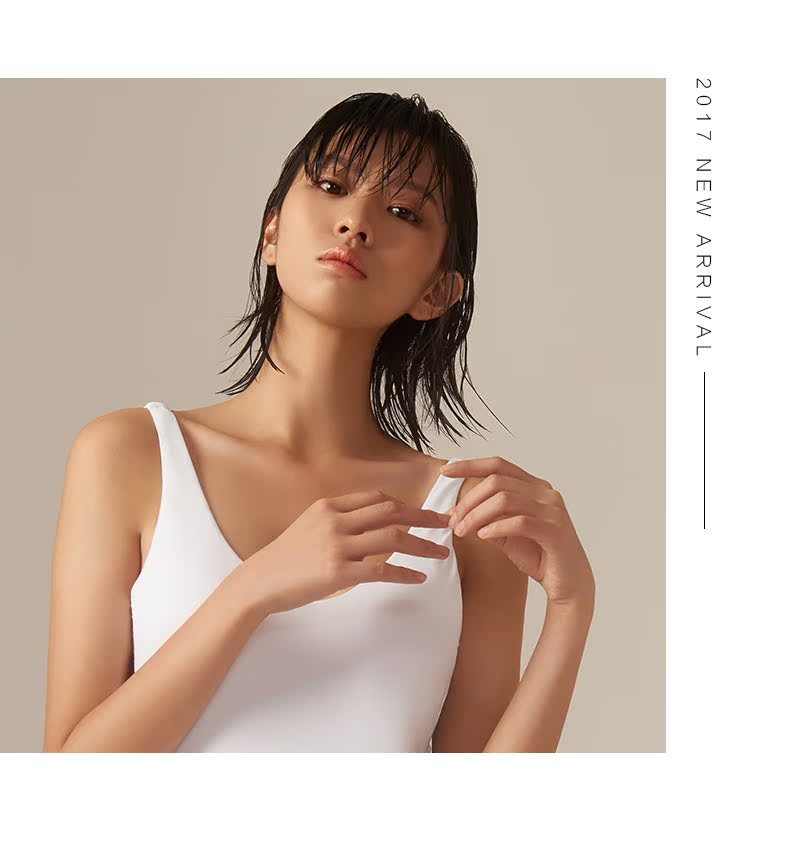 Yizi ngực nhỏ tập hợp áo tắm một mảnh Giảm béo bụng nóng bỏng mùa xuân Áo tắm nữ thần tam giác gợi cảm 1681 - Bộ đồ bơi One Piece đồ bơi nữ liền thân dài tay quần dài