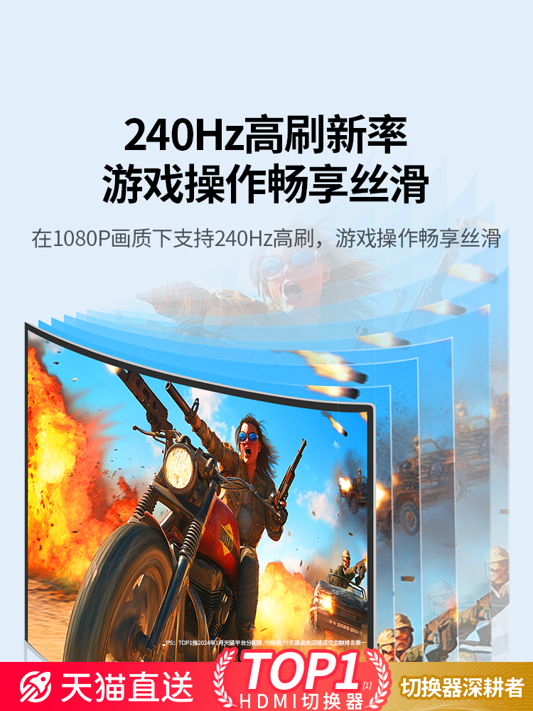 Ugreen HDMI Splitter, One-In-Two Switcher, Two-In-One-Out Hd Cable Connection for Computer and Tv Signal Source, Video Conversion Display, Dual Screen, One-In-Two-Out, One-To-Two Splitter