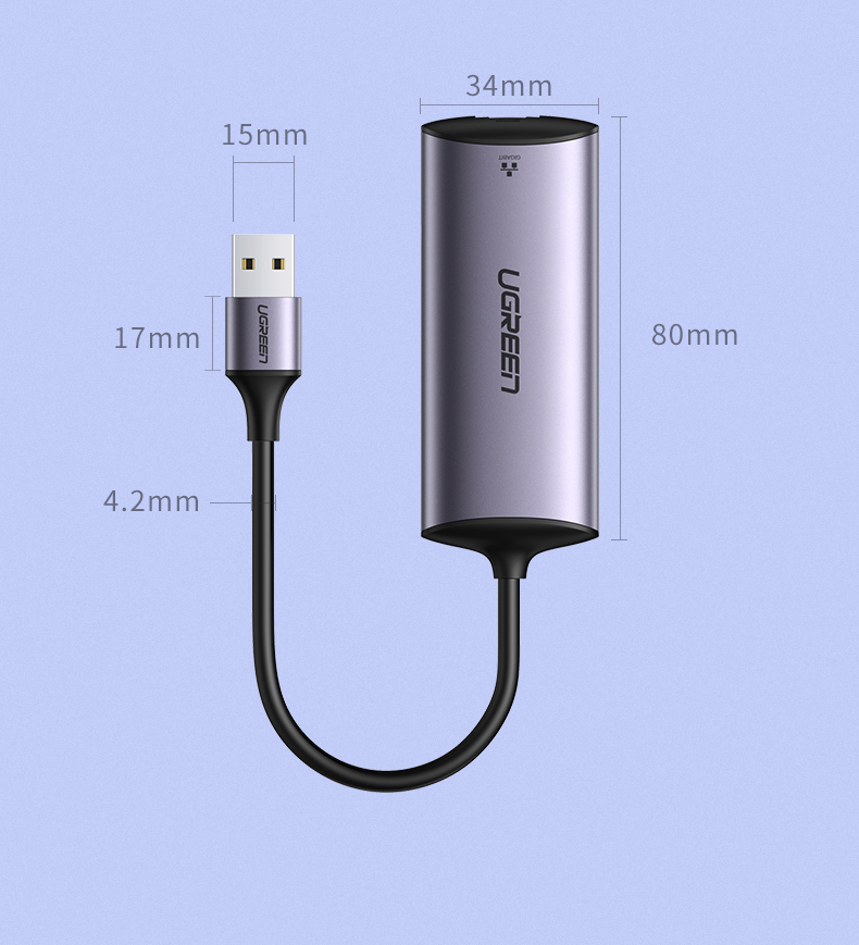 绿联USB3.0外置网卡，2.5G高速网速