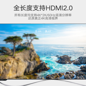 绿联光纤HDMI线2.0版4K高清数据线HDR电脑电视连接线60hz显示器投影仪笔记本网络机顶盒2/5/10/15/20米加长线