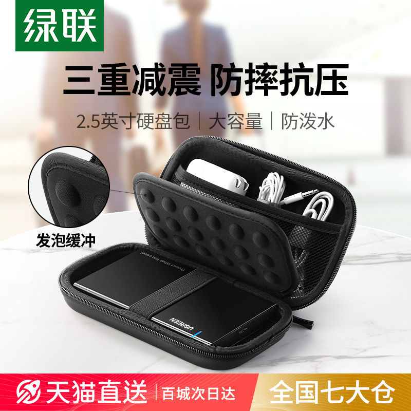 Greenlink モバイルハードディスク保護ケース パワーバンク収納バッグ Uディスク Uシールド SDカード収納ボックス 有線ヘッドセット充電器 マウス デジタル収納バッグ メモリカード 電子製品 ハードシェル アクセサリーバッグ