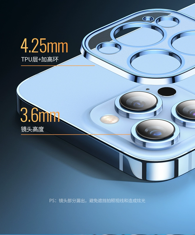 Ốp điện thoại di động Lulian iPhone14 trong suốt 14promax mẫu mới phù hợp với ốp điện thoại di động Apple 13 mờ 14pro ốp bảo vệ 14plus mạ điện siêu 13pro 12 mỏng mini mềm 11 chiều